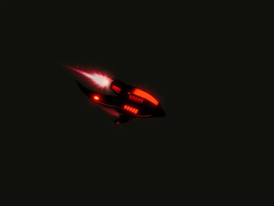 Roter Alien-Flitzer